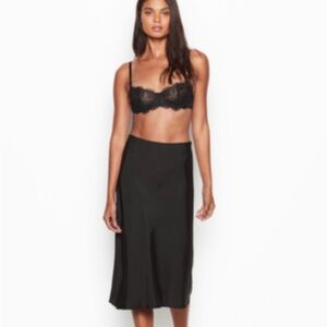 Victoria's Secret Black satin Skirt